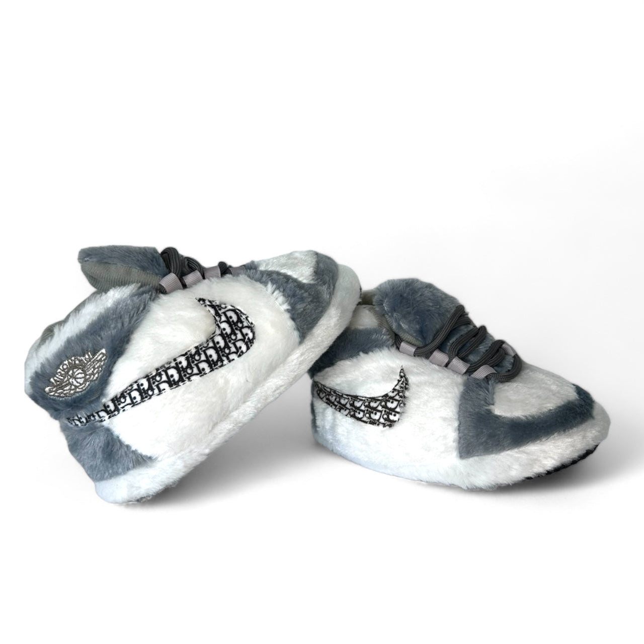 'OG' White-Grey Sneaker Slippers
